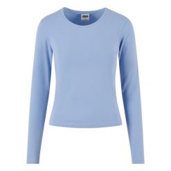 Damska koszulka z długim rękawem Urban Classics Basic Super Slim. Niebieskie koszulki damskie Urban Classics, uniwersalny, bez wzorów, bez kołnierzyka, bez ramiączek. Za 142.00 zł.