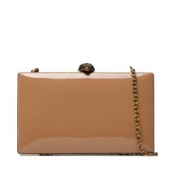 Torebka Kurt Geiger. Brązowe torebki wieczorowe damskie Kurt Geiger, bez wzorów, bez dodatków. Za 859.99 zł.