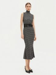 NORMA KAMALI Sukienka codzienna KK3243PLA63665 Szary Slim Fit. Szare sukienki damskie Norma Kamali, bez wzorów, z syntetyku, bez ramiączek. Za 929.99 zł.