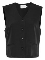 MOSS COPENHAGEN Kamizelka "Nichelle" w kolorze czarnym rozmiar: XS. Czarne kamizelki damskie Moss Copenhagen, xs, bez wzorów, bez kaptura. Za 79.03 zł.