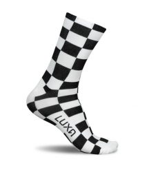 Skarpetki Rowerowe Unisex Luxa Squares. Białe skarpetki damskie LUXA, bez wzorów, z materiału. Za 69.00 zł.