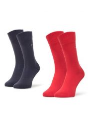 Tommy Hilfiger Skarpety długie 391334 Czerwony. Czerwone skarpetki chłopięce Tommy Hilfiger, bez wzorów, z materiału. Za 29.99 zł.