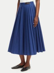 MAX&Co. Spódnica plisowana Gonna 2616101054200 Niebieski Regular Fit. Niebieskie spódnice damskie MAX&Co., bez wzorów, z bawełny. Za 949.99 zł.