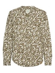 Camel Active Bluzka w kolorze khaki rozmiar: XXL. Brązowe bluzki damskie Camel Active, xxl, bez wzorów, z bawełny, bez kołnierzyka, bez ramiączek. Za 154.07 zł.