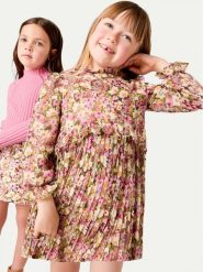 Mayoral Sukienka codzienna 4913 Kolorowy Regular Fit. Sukienki dziewczęce Mayoral, bez wzorów, z syntetyku, bez ramiączek, proste. Za 179.99 zł.