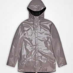 Kurtka RAINS 12010R LONG JACKET W3 Fioletowy. Fioletowe kurtki damskie Rains, xs, bez wzorów, z syntetyku, bez kaptura. Za 324.99 zł.