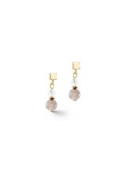 COEUR DE LION Kolczyki-wkrętki z kryształami Swarovski rozmiar: onesize. Szare kolczyki damskie COEUR DE LION, z agatem, ze stali. Za 173.60 zł.