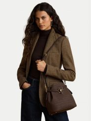 LAUREN RALPH LAUREN Torebka 431P18459003 Brązowy ciemny. Brązowe torebki klasyczne damskie Lauren Ralph Lauren, z nubiku, bez dodatków. Za 1,899.00 zł.