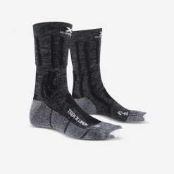Skarpety turystyczne TREK X LINEN damskie. Brązowe skarpetki damskie X BIONIC, bez wzorów, z dzianiny. Za 99.99 zł.
