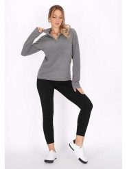 Schmuddelwedda Bluza polarowa w kolorze szarym rozmiar: L. Szare bluzy damskie Schmuddelwedda, l, bez wzorów, z polaru, bez kaptura. Za 88.43 zł.