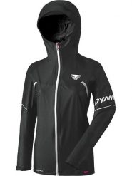DYNAFIT Kurtka funkcyjna "ULTRA 3L" w kolorze czarnym rozmiar: M. Czarne kurtki sportowe damskie Dynafit, l, bez wzorów, bez kaptura. Za 716.45 zł.