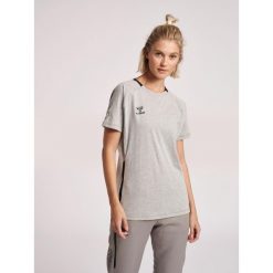 Koszulka damska Hummel Cima Xk. Szare bluzki damskie Hummel, l, bez wzorów, z bawełny, sportowe, bez kołnierzyka, bez ramiączek. Za 148.00 zł.