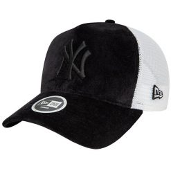Czapka z daszkiem dla dorosłych New York Yankees Velour Trucker Cap. Białe czapki z daszkiem damskie New Era, bez wzorów, z poliesteru. Za 260.00 zł.