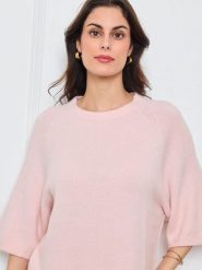 CXL by Christian Lacroix Sweter w kolorze jasnoróżowym rozmiar: onesize. Różowe swetry klasyczne damskie CXL by Christian Lacroix, bez kołnierzyka. Za 195.77 zł.