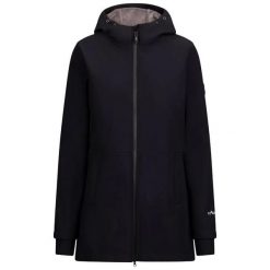 Kurtka Damska Priya Z Długim Rękawem Soft Shell. Czarne kurtki damskie Trespass, m, bez wzorów, z elastanu, z kapturem. Za 358.99 zł.