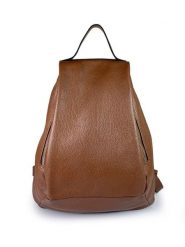 ORE10 Skórzany plecak "Rias" w kolorze brązowym - 23 x 33 x 12 cm rozmiar: onesize. Brązowe plecaki ORE10, bez wzorów, z materiału. Za 374.23 zł.