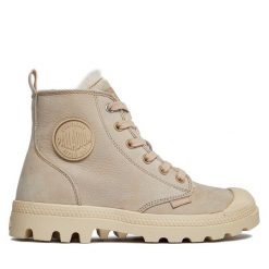 Trapery Palladium. Brązowe trapery damskie Palladium, bez zapięcia. Za 469.99 zł.