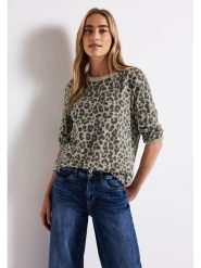 Street One Bluza w kolorze beżowo-antracytowym rozmiar: 42. Brązowe bluzy damskie Street One, bez wzorów, bez kaptura. Za 136.13 zł.