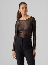 Vero Moda Bluzka 10299302 Czarny Regular Fit. Czarne bluzki damskie Vero Moda, xs, bez wzorów, z syntetyku, bez kołnierzyka, bez ramiączek. W wyprzedaży za 89.99 zł.