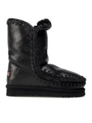 Mou Śniegowce Eskimo Boot 24 FW101000B Czarny. Czarne śniegowce damskie Mou, ze skóry. Za 1,169.00 zł.