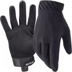 Rękawiczki rowerowe długie dla dorosłych MTB Enduro CTM Pathyst. Czarne rękawiczki damskie CTM, bez wzorów. Za 139.00 zł.
