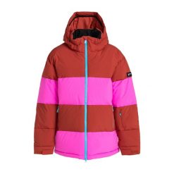 Kurtka snowboardowa damska ROXY X Rowley Block Puffer. Czerwone kurtki damskie Roxy, na zimę, s, bez wzorów, bez kaptura. Za 1,199.00 zł.