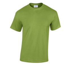 Ciężka Bawełniana Koszulka Unisex Dla Dorosłych. Zielone bluzki damskie GILDAN, xl, bez wzorów, z bawełny, sportowe, bez kołnierzyka, bez ramiączek. Za 30.99 zł.
