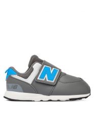 New Balance Sneakersy I57413Y Szary. Szare buty sportowe chłopięce New Balance, ze skóry, bez zapięcia. Za 269.99 zł.