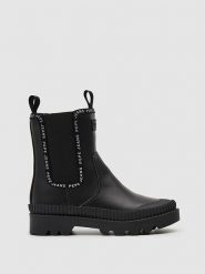 Pepe Jeans FOOTWEAR Sztyblety "Gum" w kolorze czarnym rozmiar: 40. Czarne botki damskie Pepe Jeans FOOTWEAR, z jeansu. Za 166.88 zł.