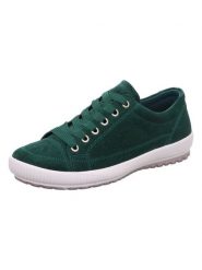 Legero Skórzane sneakersy "Tanaro 4.0" w kolorze ciemnozielonym rozmiar: 41,5. Zielone obuwie sportowe damskie Legero, ze skóry, bez zapięcia. Za 212.45 zł.