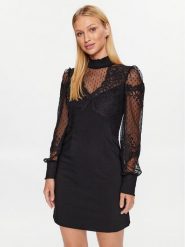 Morgan Sukienka koktajlowa Ronan Czarny Slim Fit. Czarne sukienki damskie Morgan, bez wzorów, z bawełny, wizytowe, bez ramiączek. Za 449.99 zł.