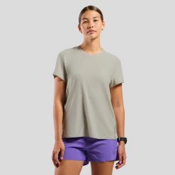 Koszulka damska Odlo ZEROWEIGHT CHILL-TEC T-shirt. Białe bluzki damskie ODLO, bez wzorów, bez kołnierzyka, bez ramiączek. Za 219.38 zł.