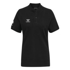Damska koszulka polo Hummel Move Grid. Czarne koszulki damskie Hummel, l, bez wzorów, bez kołnierzyka, bez ramiączek. Za 168.50 zł.