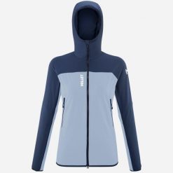Kurtka damska softshell MILLET W Fusion Xcs Hoodie niebieski. Niebieskie kurtki damskie Millet, xl, bez wzorów, z softshellu, bez kaptura. Za 605.85 zł.
