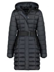 Geographical Norway Płaszcz pikowany "Artema" w kolorze czarnym rozmiar: L. Czarne płaszcze damskie Geographical Norway, l, bez wzorów, z tkaniny, bez kaptura. Za 375.96 zł.