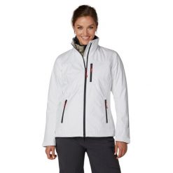 Kurtka damska Helly Hansen crew. Białe kurtki damskie Helly Hansen, xl, bez wzorów, bez kaptura. W wyprzedaży za 511.85 zł.