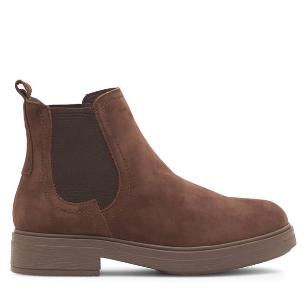 Sztyblety Lasocki. Brązowe botki damskie Lasocki, bez obcasa, na płaskiej podeszwie, bez zapięcia. Za 124.99 zł.