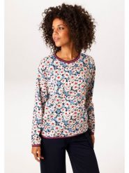 Aniston Bluza w kolorze kremowo-błękitnym rozmiar: 36. Brązowe bluzy damskie Aniston, bez wzorów, bez kaptura. Za 173.99 zł.