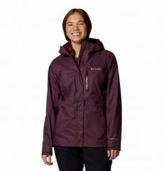 COLUMBIA Kurtka damska Pouring Adventure III Jacket moonvista-S. Fioletowe kurtki damskie Columbia, s, bez wzorów, z materiału. Za 430.60 zł.