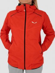 Salewa Kurtka funkcyjna "Pedroc" w kolorze czerwonym rozmiar: 34. Czerwone kurtki sportowe damskie Salewa, bez wzorów, z materiału, bez kaptura. Za 460.12 zł.