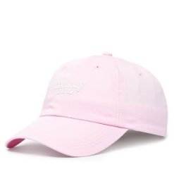Czapka z daszkiem Tommy Jeans. Czerwone czapki z daszkiem damskie Tommy Jeans, bez wzorów, z jeansu. Za 129.99 zł.