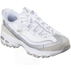Buty sportowe damskie Skechers D Lites smooth Nostalgia. Białe obuwie sportowe damskie Skechers, ze skóry, na fitness i siłownię. Za 590.00 zł.