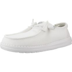 HEYDUDE Damskie Mokasyny Wendy Stretch Sox. Białe mokasyny damskie Hey dude, z materiału, bez obcasa. Za 259.00 zł.