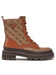 Guess Trapery FL7BDA FAL10 Brązowy. Brązowe trapery damskie Guess, ze skóry, bez zapięcia. Za 809.99 zł.