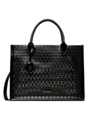 Badura Torebka WENN-02 Czarny. Czarne shopper bag Badura, bez wzorów, z materiału, bez dodatków. Za 299.99 zł.