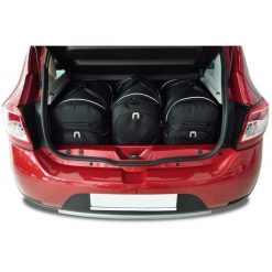 Torby Do Bagażnika Dacia Sandero 2011-2020 3Szt Kjust. Czarne torby podróżne KJUST, bez wzorów. Za 944.00 zł.