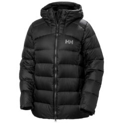 Damska kurtka z kapturem Helly Hansen Glacier Down. Czarne kurtki damskie Helly Hansen, l, bez wzorów, z puchu, z kapturem. Za 1,414.50 zł.