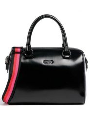 Liu Jo Torebka w kolorze czarnym - 30 x 22 x 15 cm rozmiar: onesize. Czarne torebki klasyczne damskie Liu Jo, z materiału, przez ramię, bez dodatków. Za 461.21 zł.