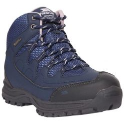 Buty Damskie Mitzi Wodoodporne. Niebieskie obuwie trekkingowe damskie Trespass, z gumy, bez zapięcia. Za 295.99 zł.