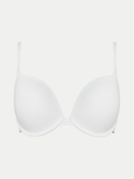 Guess Biustonosz push-up O3RC17 KBBU1 Biały. Białe biustonosze Guess, z aplikacjami, z bawełny. Za 89.99 zł.
